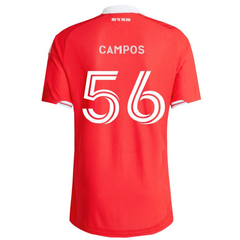 Danxen Pánské Edgar Campos #56 Červená Tmavě Modrá Bílá Domů Hráčské Dresy 2026/27 Dres