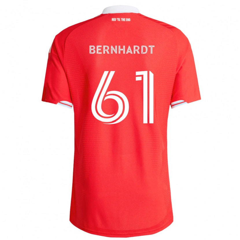 Danxen Pánské Harrison Bernhardt #61 Červená Tmavě Modrá Bílá Domů Hráčské Dresy 2026/27 Dres