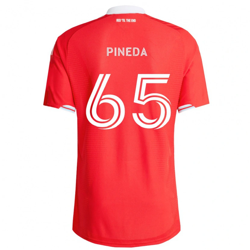 Danxen Pánské Oscar Pineda #65 Červená Tmavě Modrá Bílá Domů Hráčské Dresy 2026/27 Dres