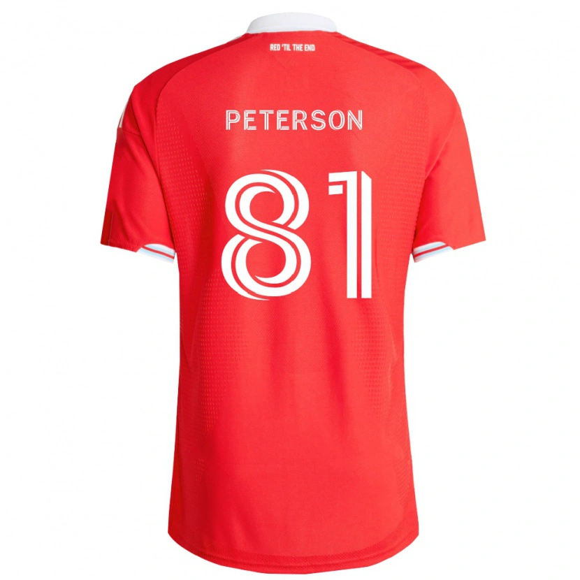 Danxen Pánské Lukas Peterson #81 Červená Tmavě Modrá Bílá Domů Hráčské Dresy 2026/27 Dres