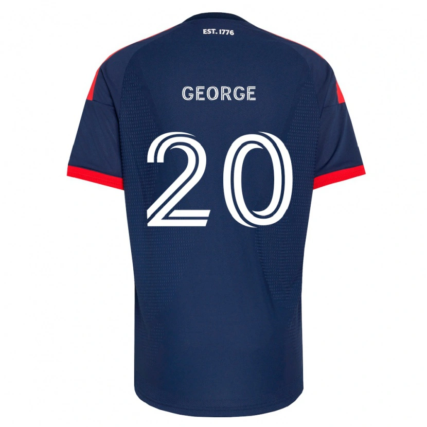 Danxen Pánské Sharod George #20 Královsky Modrá Červená Bílá Domů Hráčské Dresy 2026/27 Dres