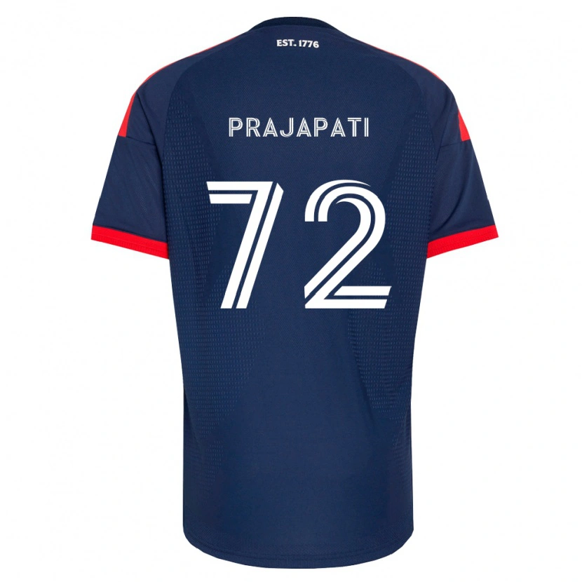 Danxen Pánské Aarin Prajapati #72 Královsky Modrá Červená Bílá Domů Hráčské Dresy 2026/27 Dres