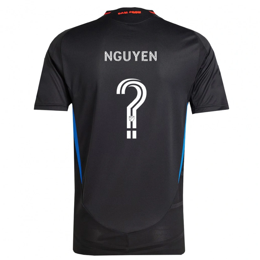 Danxen Pánské Christopher Nguyen #0 Modrá Bílá Černá Domů Hráčské Dresy 2026/27 Dres