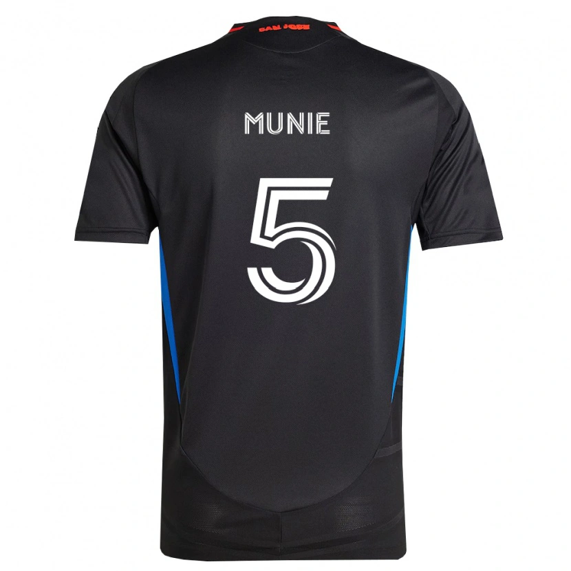 Danxen Pánské Daniel Munie #5 Modrá Bílá Černá Domů Hráčské Dresy 2026/27 Dres