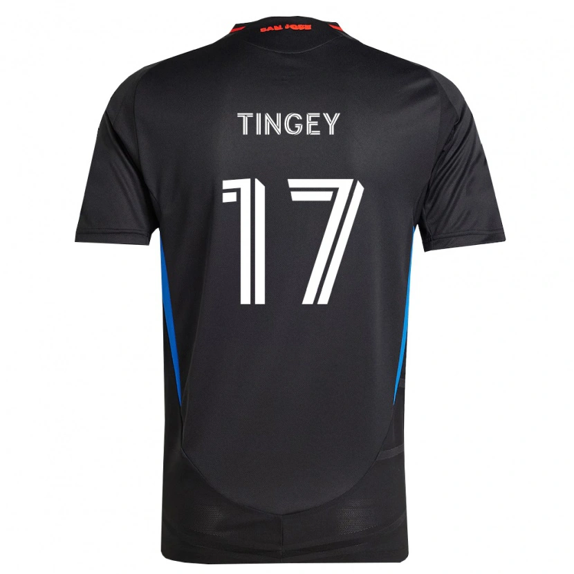 Danxen Pánské Keegan Tingey #17 Modrá Bílá Černá Domů Hráčské Dresy 2026/27 Dres