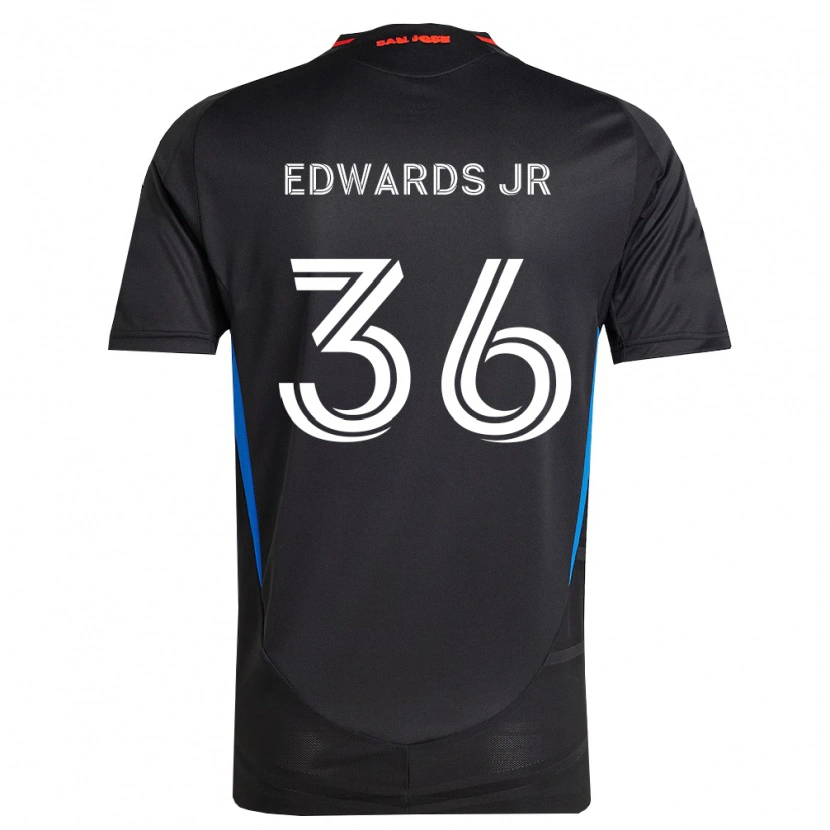 Danxen Pánské Earl Edwards Jr. #36 Modrá Bílá Černá Domů Hráčské Dresy 2026/27 Dres
