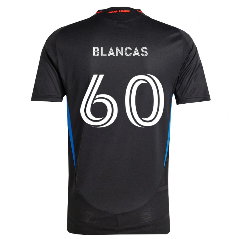Danxen Pánské Eduardo Blancas #60 Modrá Bílá Černá Domů Hráčské Dresy 2026/27 Dres