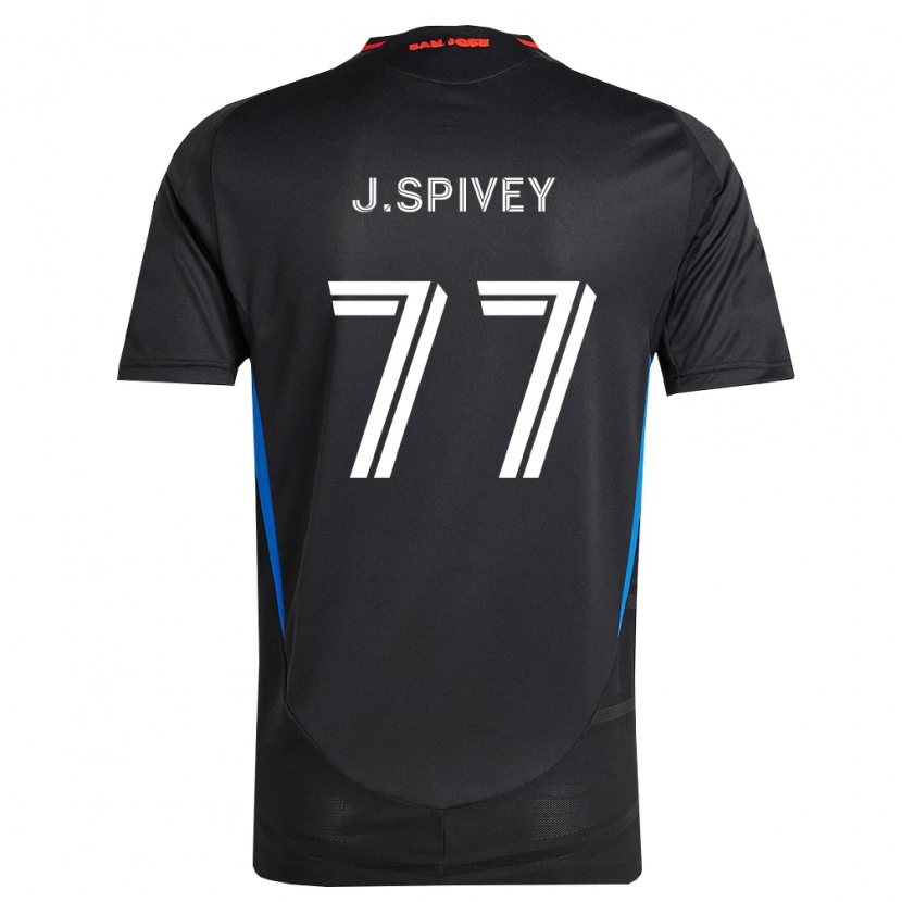 Danxen Pánské Jermaine Spivey #77 Modrá Bílá Černá Domů Hráčské Dresy 2026/27 Dres