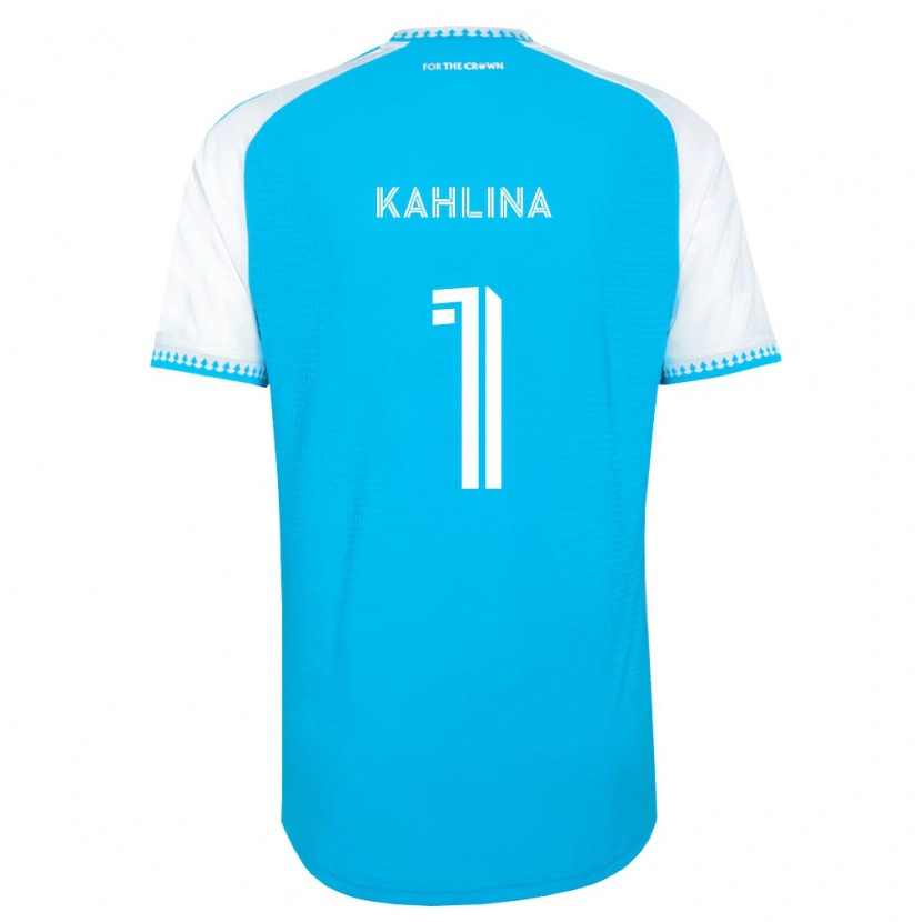 Danxen Pánské Kristijan Kahlina #1 Nebesky Modrá Bílá Černá Domů Hráčské Dresy 2026/27 Dres