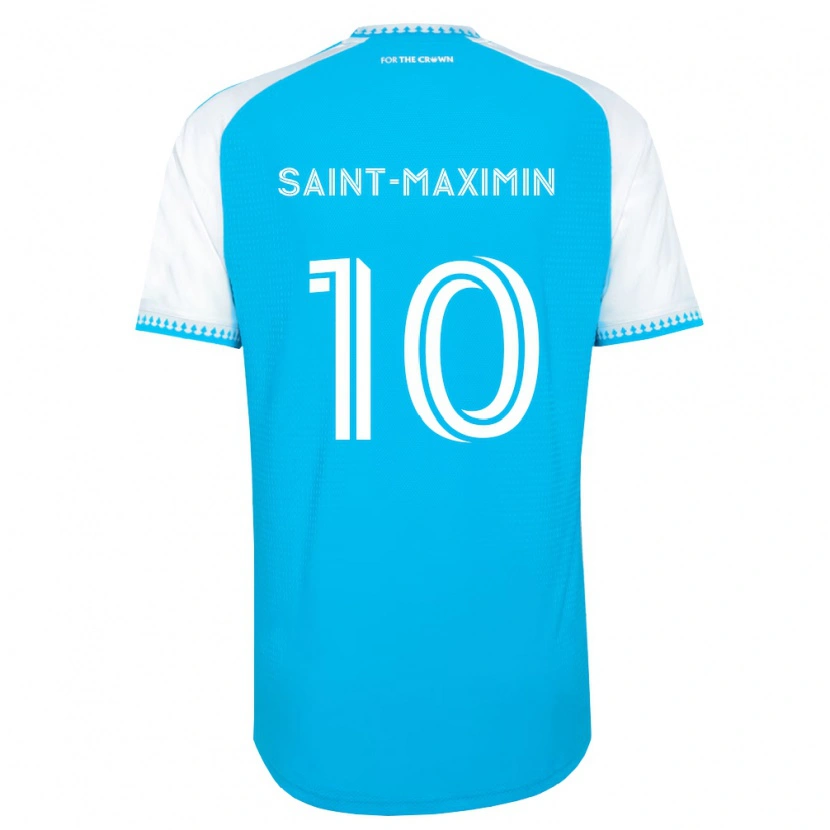 Danxen Pánské Allan Saint-Maximin #10 Nebesky Modrá Bílá Černá Domů Hráčské Dresy 2026/27 Dres