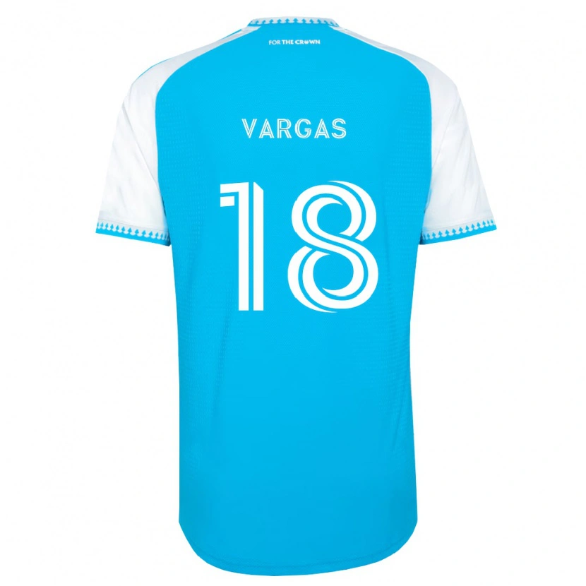Danxen Pánské Kerwin Vargas #18 Nebesky Modrá Bílá Černá Domů Hráčské Dresy 2026/27 Dres