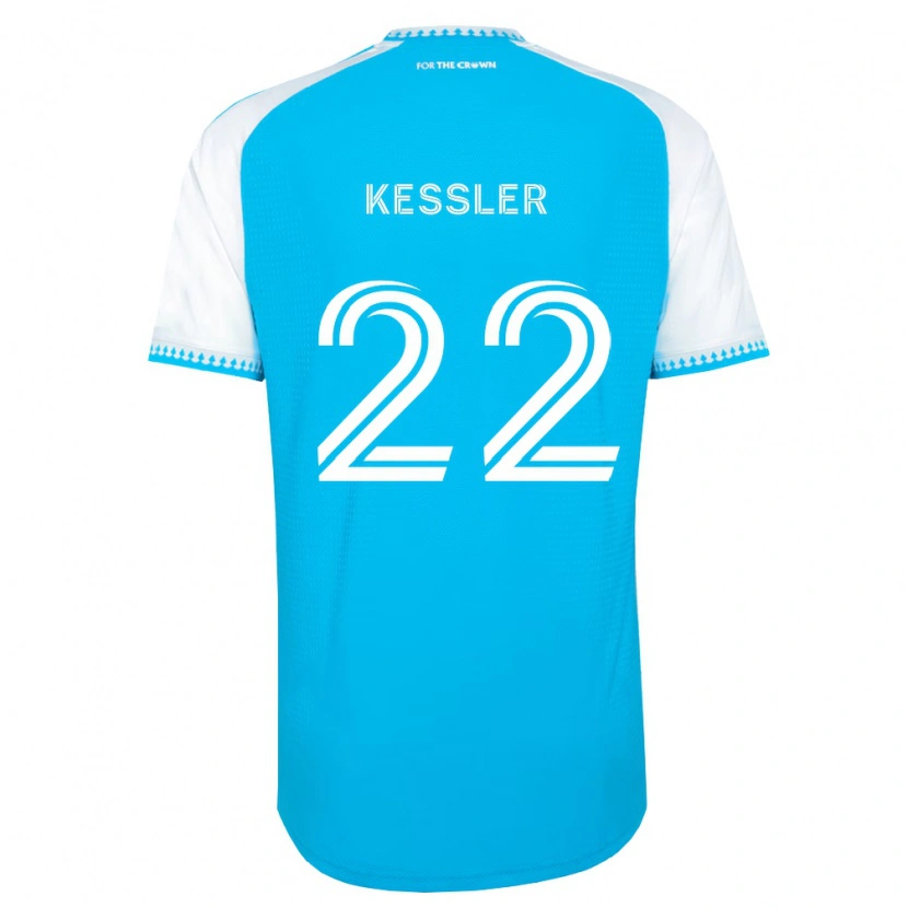 Danxen Pánské Henry Kessler #22 Nebesky Modrá Bílá Černá Domů Hráčské Dresy 2026/27 Dres