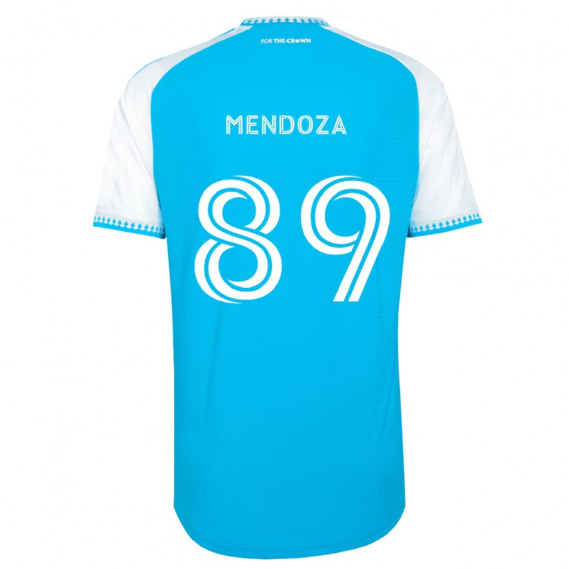 Danxen Pánské Adrián Mendoza #89 Nebesky Modrá Bílá Černá Domů Hráčské Dresy 2026/27 Dres