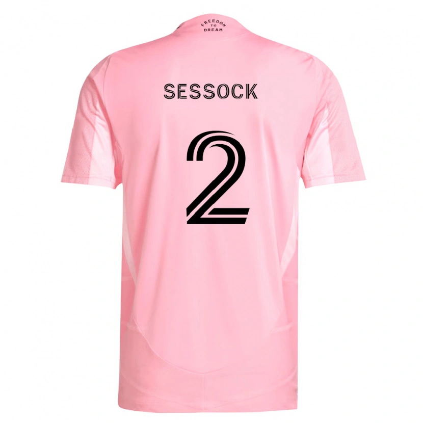 Danxen Pánské Nykolas Sessock #2 Růžová Černá Domů Hráčské Dresy 2026/27 Dres