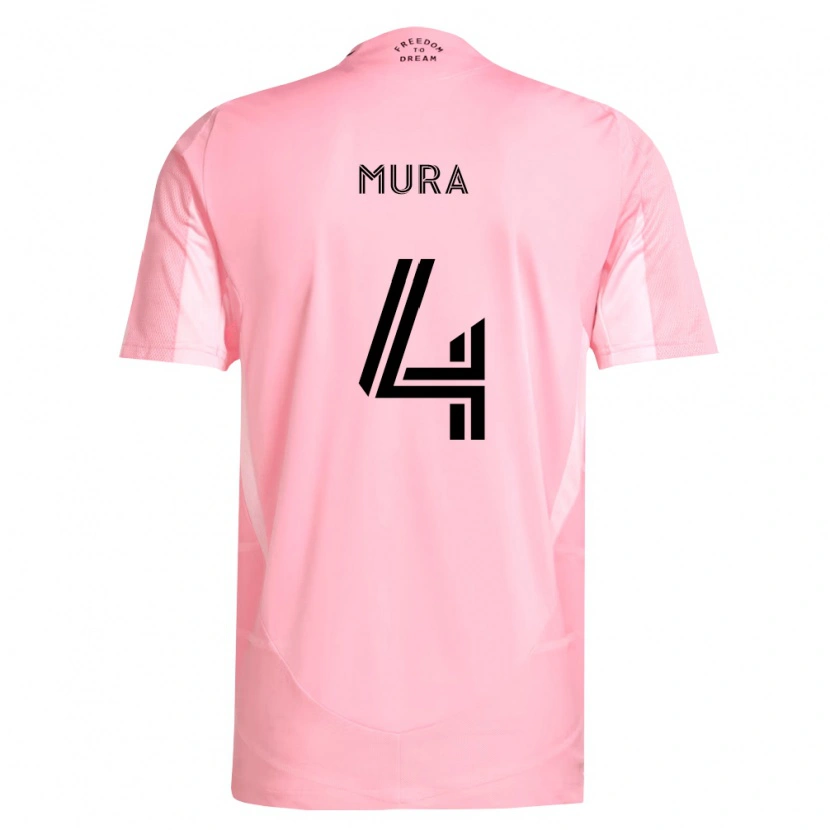 Danxen Pánské Facundo Mura #4 Růžová Černá Domů Hráčské Dresy 2026/27 Dres