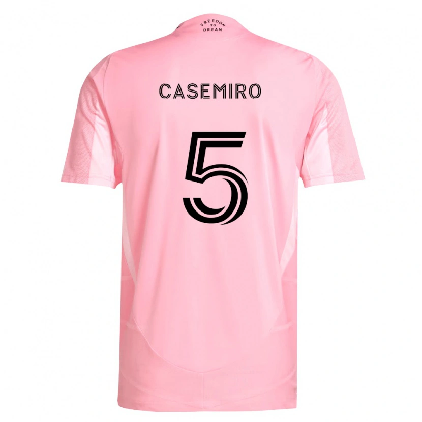 Danxen Pánské Casemiro #5 Růžová Černá Domů Hráčské Dresy 2026/27 Dres