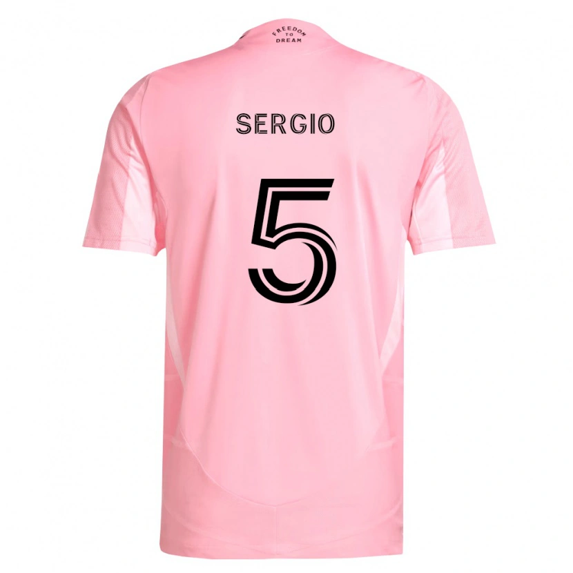 Danxen Pánské Sergio Busquets #5 Růžová Černá Domů Hráčské Dresy 2026/27 Dres