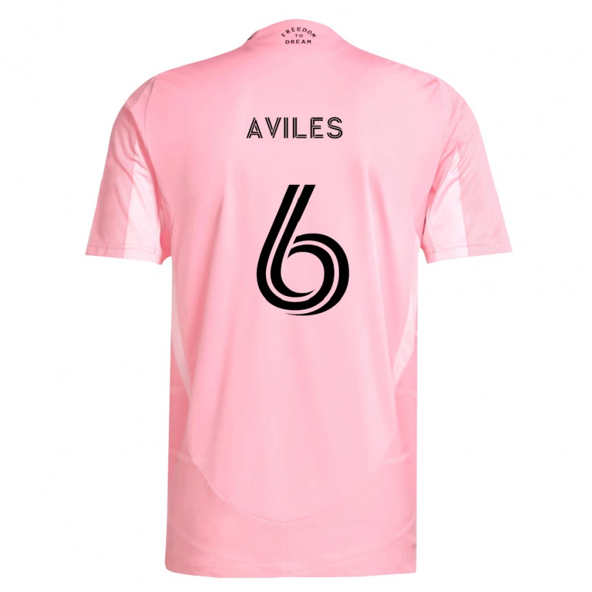 Danxen Pánské Tomás Avilés #6 Růžová Černá Domů Hráčské Dresy 2026/27 Dres