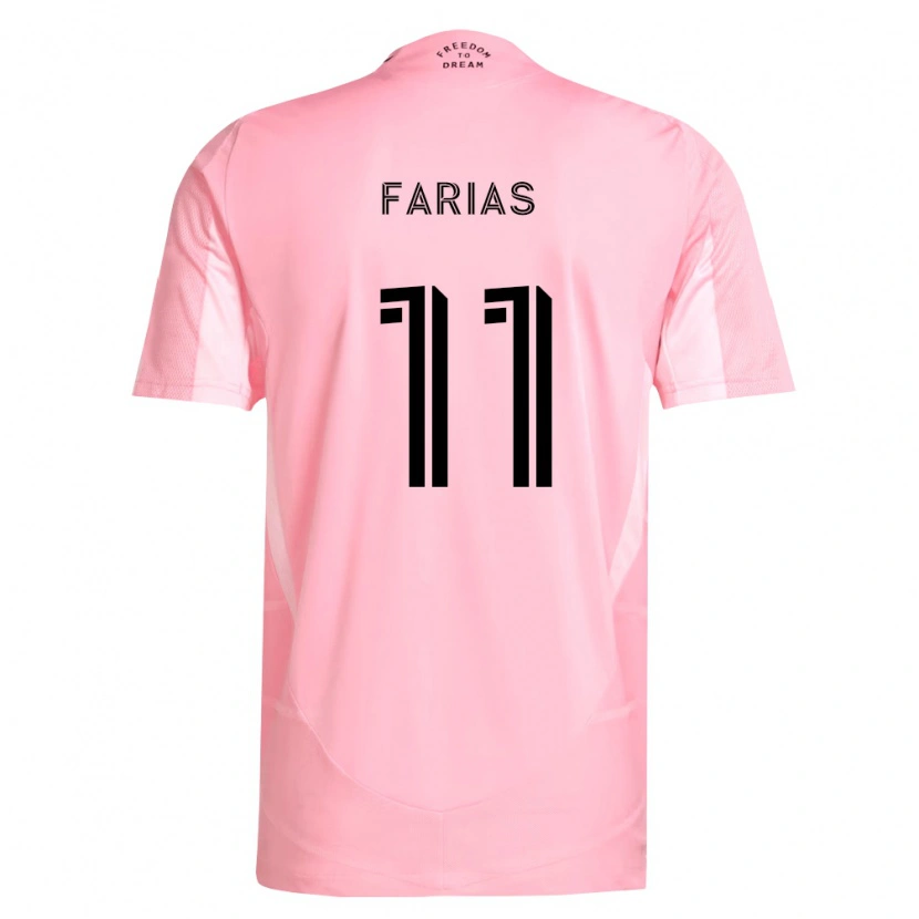 Danxen Pánské Facundo Farías #11 Růžová Černá Domů Hráčské Dresy 2026/27 Dres