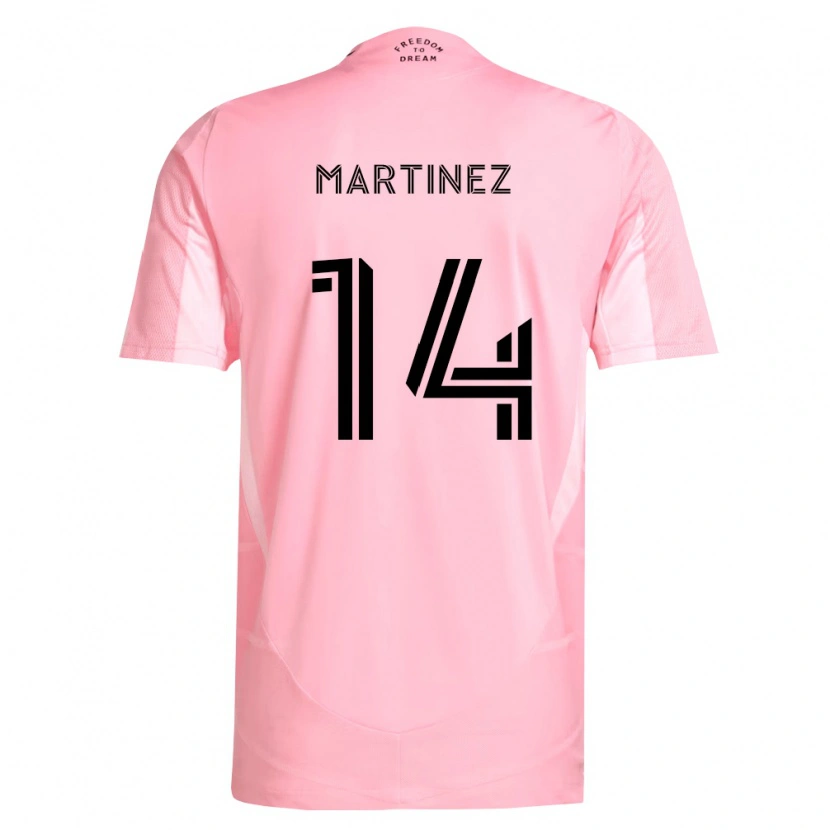 Danxen Pánské David Martinez #14 Růžová Černá Domů Hráčské Dresy 2026/27 Dres