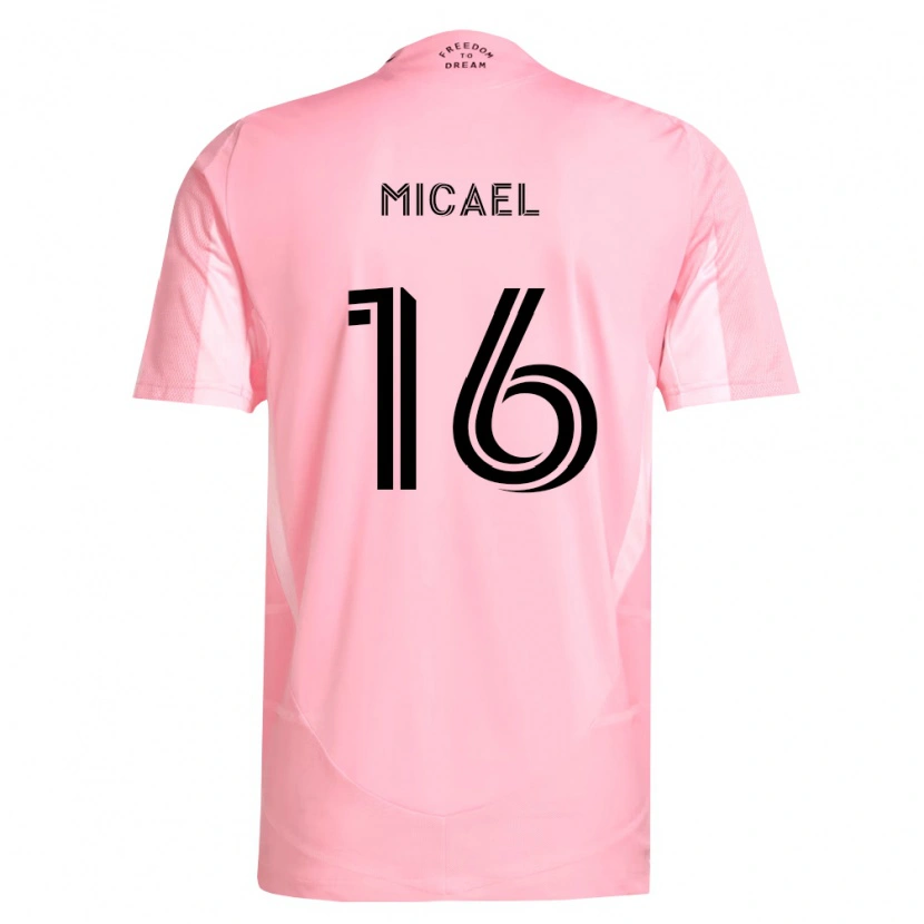 Danxen Pánské Micael Dos Santos Silva #16 Růžová Černá Domů Hráčské Dresy 2026/27 Dres