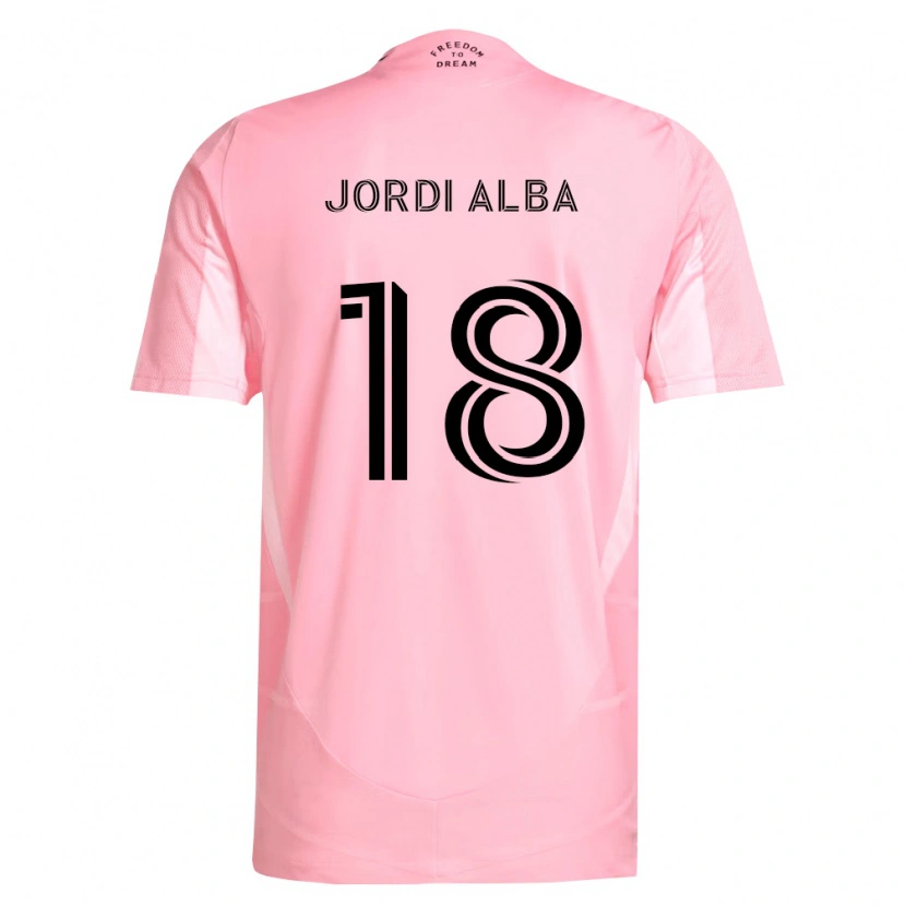 Danxen Pánské Jordi Alba #18 Růžová Černá Domů Hráčské Dresy 2026/27 Dres