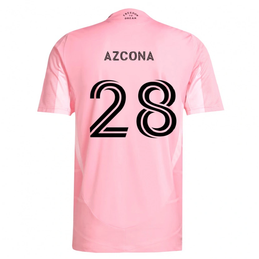 Danxen Pánské Edison Azcona #28 Růžová Černá Domů Hráčské Dresy 2026/27 Dres