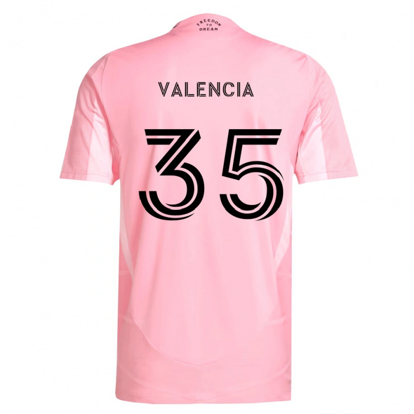 Danxen Pánské Felipe Valencia #35 Růžová Černá Domů Hráčské Dresy 2026/27 Dres