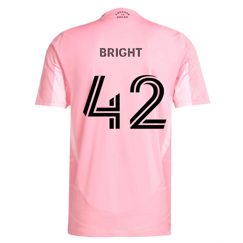 Danxen Pánské Yannick Bright #42 Růžová Černá Domů Hráčské Dresy 2026/27 Dres
