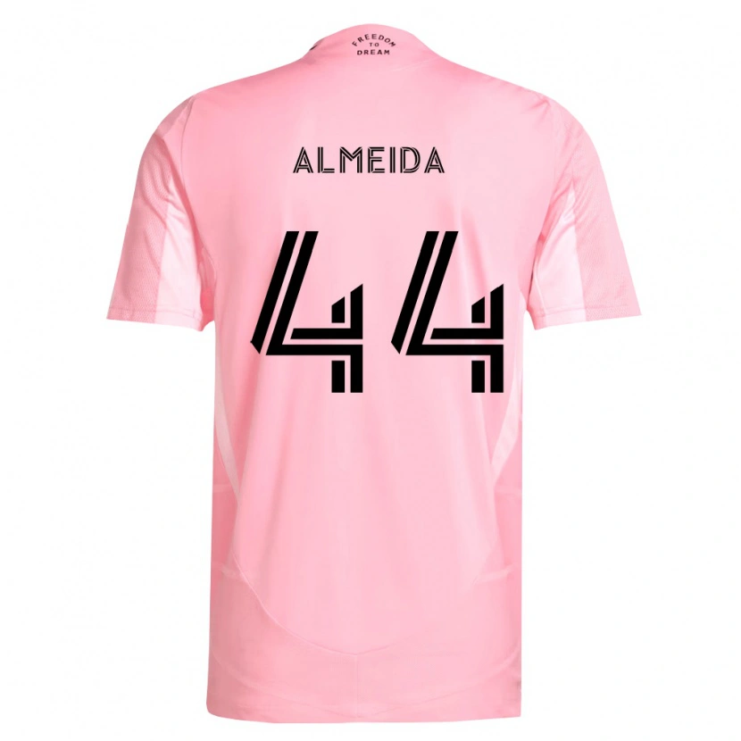 Danxen Pánské Nicholas Almeida #44 Růžová Černá Domů Hráčské Dresy 2026/27 Dres