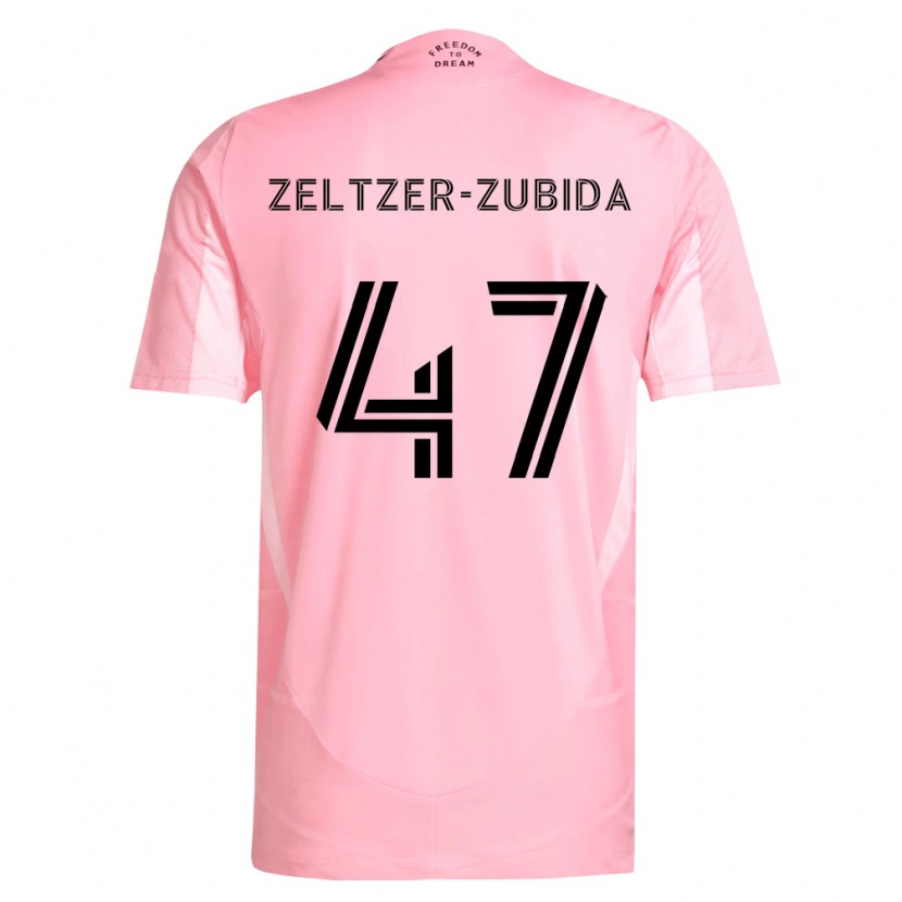 Danxen Pánské Idoh Zeltzer-Zubida #47 Růžová Černá Domů Hráčské Dresy 2026/27 Dres