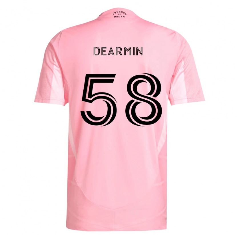 Danxen Pánské Nash Dearmin #58 Růžová Černá Domů Hráčské Dresy 2026/27 Dres
