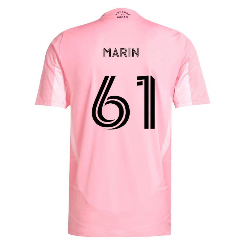 Danxen Pánské Matias Marin #61 Růžová Černá Domů Hráčské Dresy 2026/27 Dres