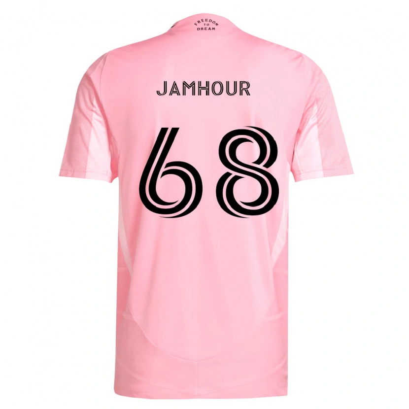 Danxen Pánské Mohammed Jamhour #68 Růžová Černá Domů Hráčské Dresy 2026/27 Dres