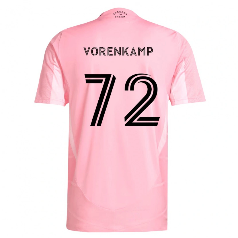 Danxen Pánské Theo Vorenkamp #72 Růžová Černá Domů Hráčské Dresy 2026/27 Dres