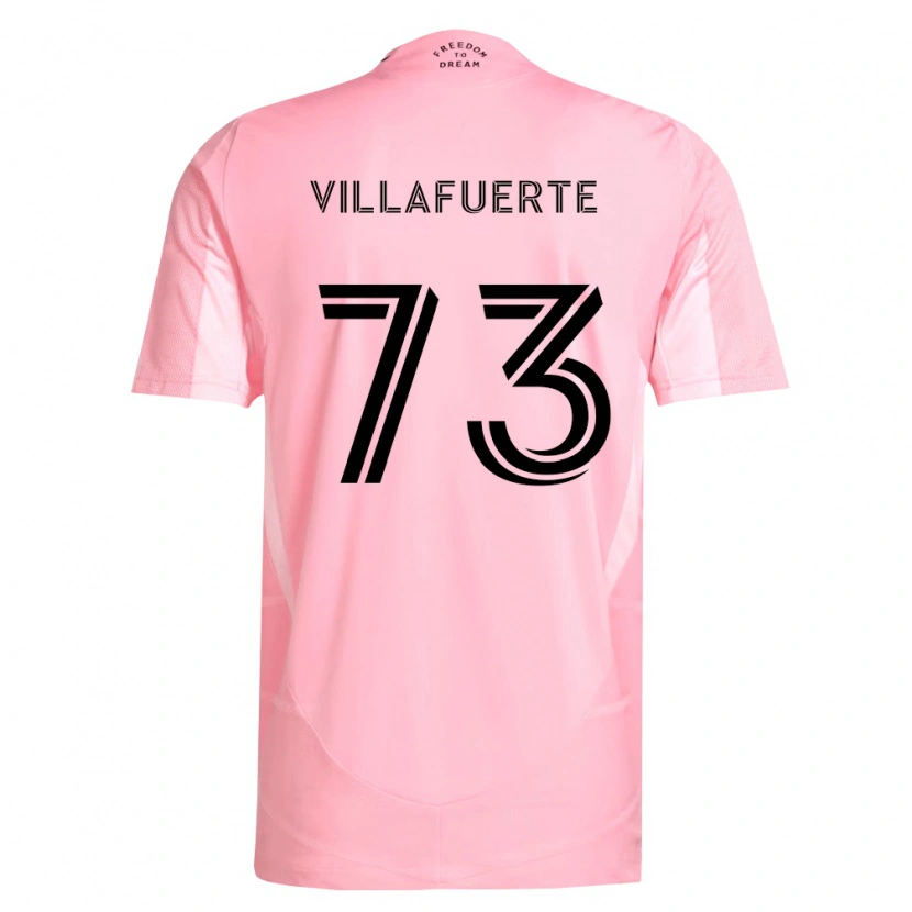 Danxen Pánské Kendry Villafuerte #73 Růžová Černá Domů Hráčské Dresy 2026/27 Dres