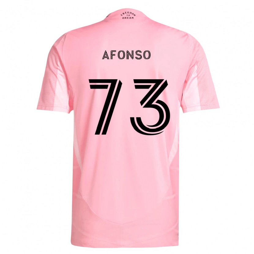 Danxen Pánské Leo Afonso #73 Růžová Černá Domů Hráčské Dresy 2026/27 Dres