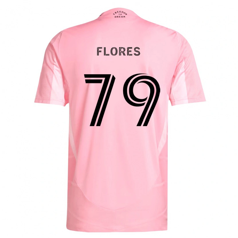 Danxen Pánské Alejandro Flores #79 Růžová Černá Domů Hráčské Dresy 2026/27 Dres