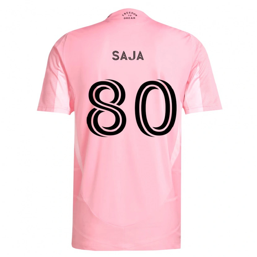 Danxen Pánské Mateo Saja #80 Růžová Černá Domů Hráčské Dresy 2026/27 Dres