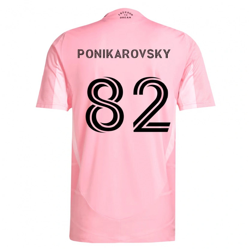 Danxen Pánské Max Ponikarovsky #82 Růžová Černá Domů Hráčské Dresy 2026/27 Dres