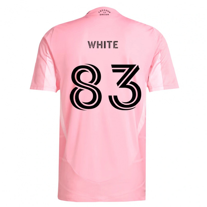 Danxen Pánské Rondell White #83 Růžová Černá Domů Hráčské Dresy 2026/27 Dres