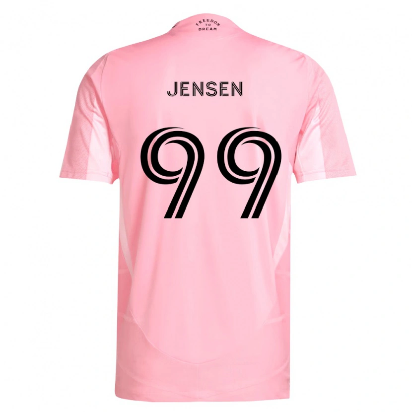 Danxen Pánské Cole Jensen #99 Růžová Černá Domů Hráčské Dresy 2026/27 Dres