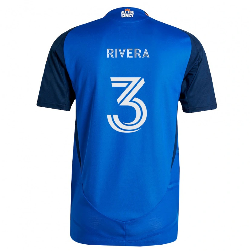 Danxen Pánské Nicholas Rivera #3 Královsky Modrá Oranžová Domů Hráčské Dresy 2026/27 Dres