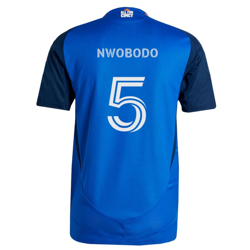 Danxen Pánské Obinna Nwobodo #5 Královsky Modrá Oranžová Domů Hráčské Dresy 2026/27 Dres