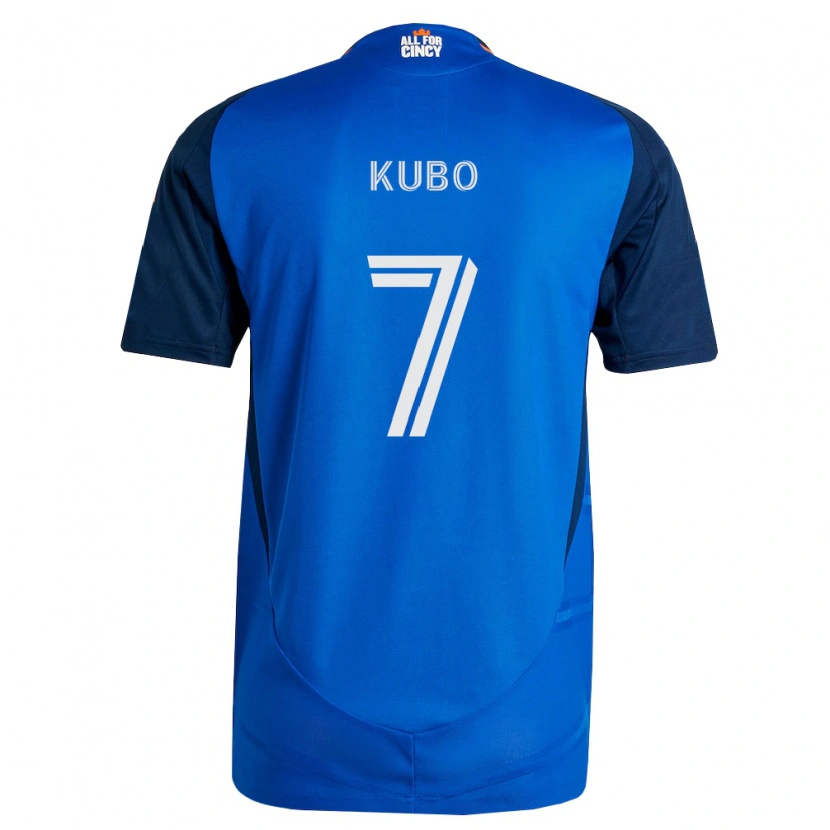 Danxen Pánské Yuya Kubo #7 Královsky Modrá Oranžová Domů Hráčské Dresy 2026/27 Dres