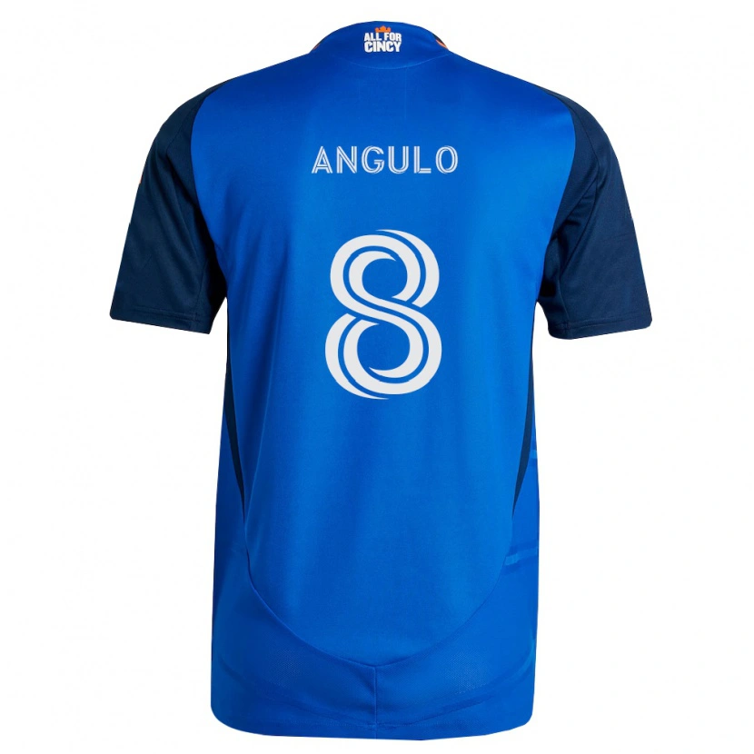 Danxen Pánské Marco Angulo #8 Královsky Modrá Oranžová Domů Hráčské Dresy 2026/27 Dres
