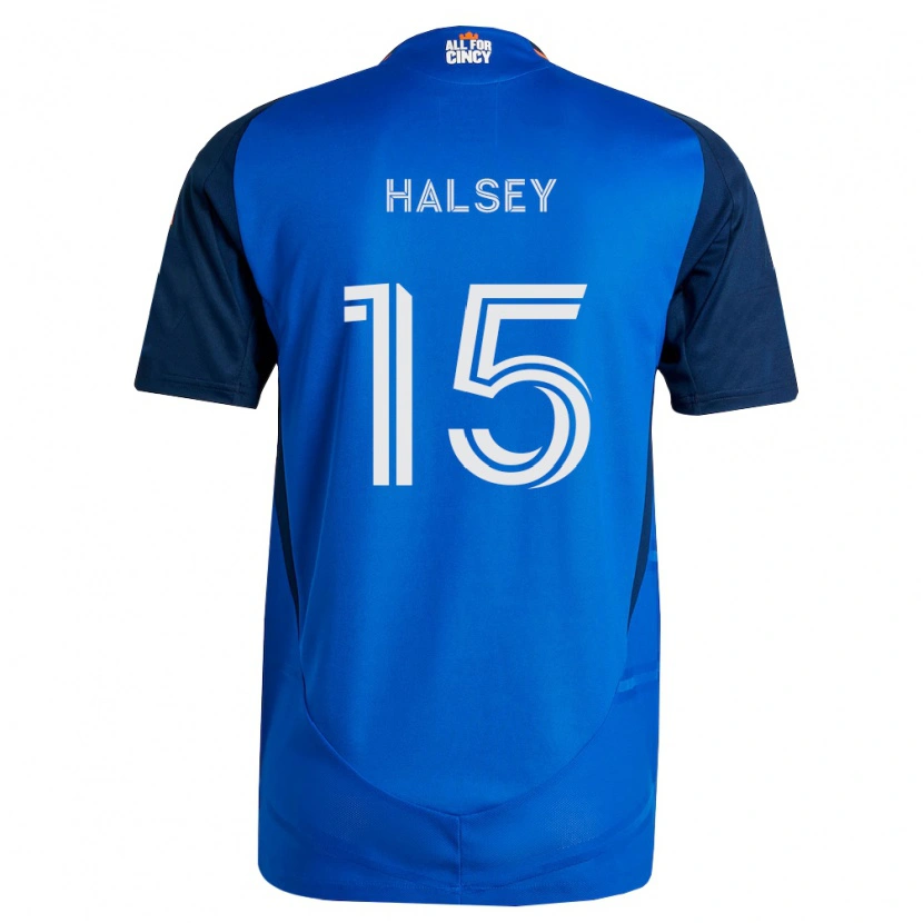 Danxen Pánské Bret Halsey #15 Královsky Modrá Oranžová Domů Hráčské Dresy 2026/27 Dres