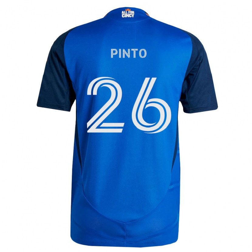 Danxen Pánské Malik Pinto #26 Královsky Modrá Oranžová Domů Hráčské Dresy 2026/27 Dres