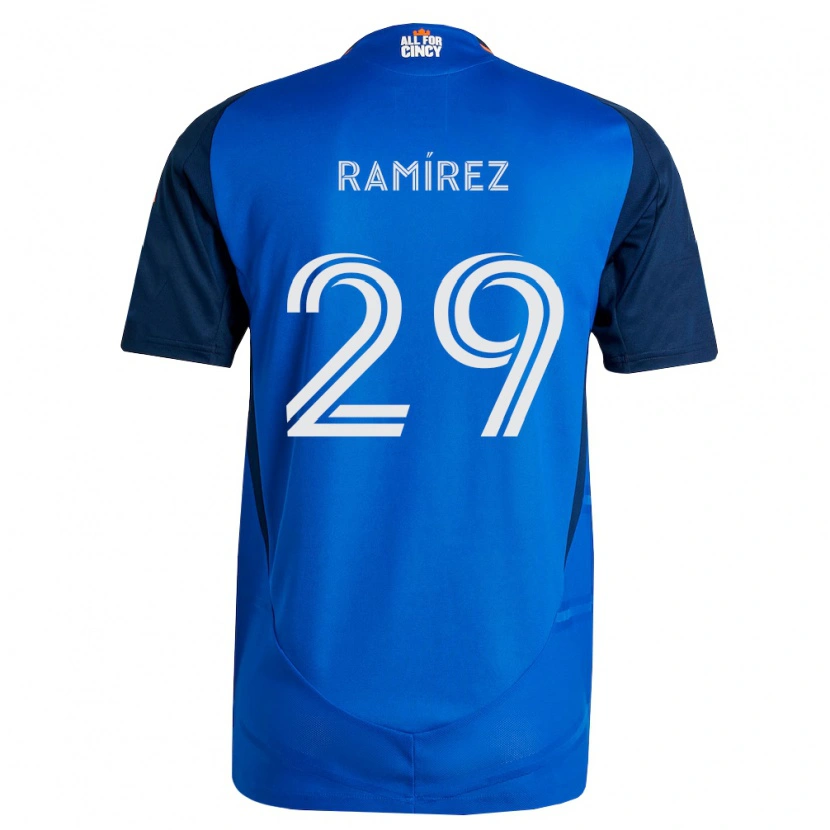 Danxen Pánské Bryan Ramírez #29 Královsky Modrá Oranžová Domů Hráčské Dresy 2026/27 Dres