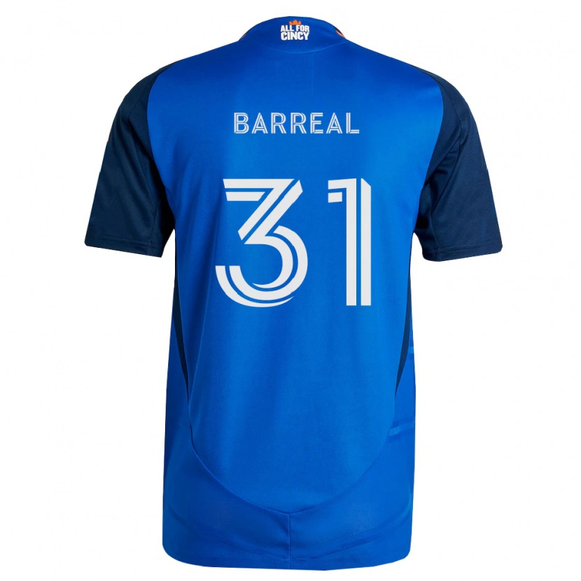 Danxen Pánské Álvaro Barreal #31 Královsky Modrá Oranžová Domů Hráčské Dresy 2026/27 Dres
